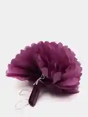 Фиолетовый помпоны из бумаги тишью для декора