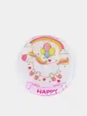 Коралловый меланж попсокет для смартфона Единорог