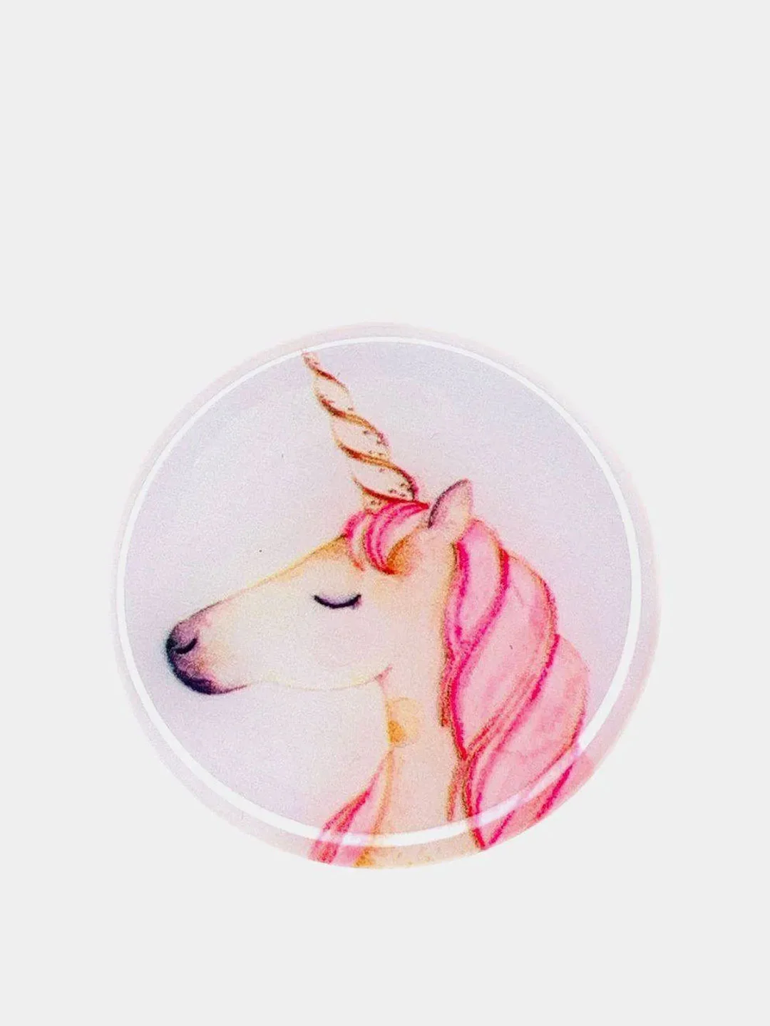 Коралловый попсокет для смартфона Единорог