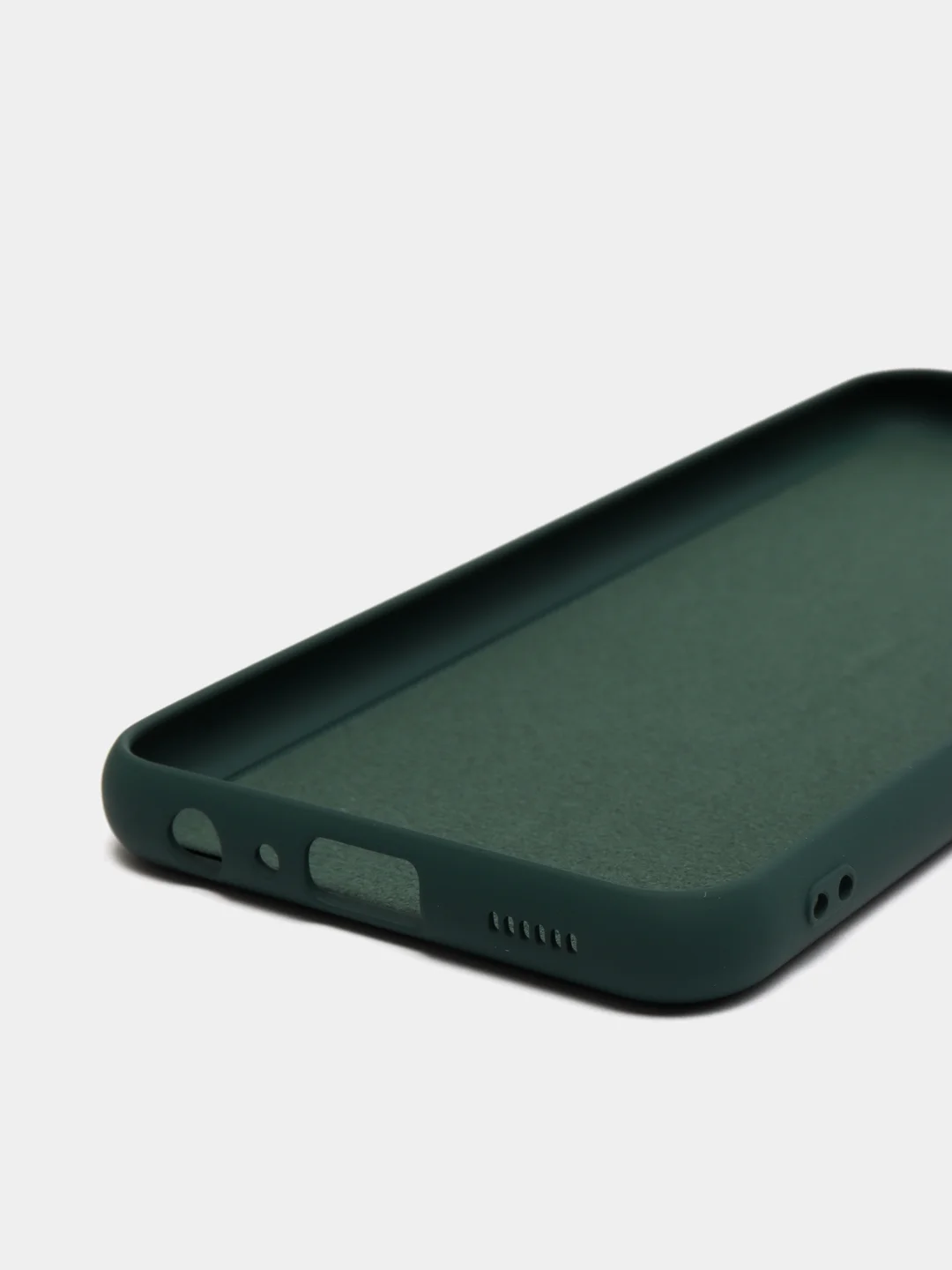 Зеленый чехол Silicone Cover для Samsung Galaxy A13, Самсунг Галакси А13 4G, силиконовый