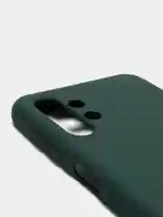Зеленый чехол Silicone Cover для Samsung Galaxy A13, Самсунг Галакси А13 4G, силиконовый