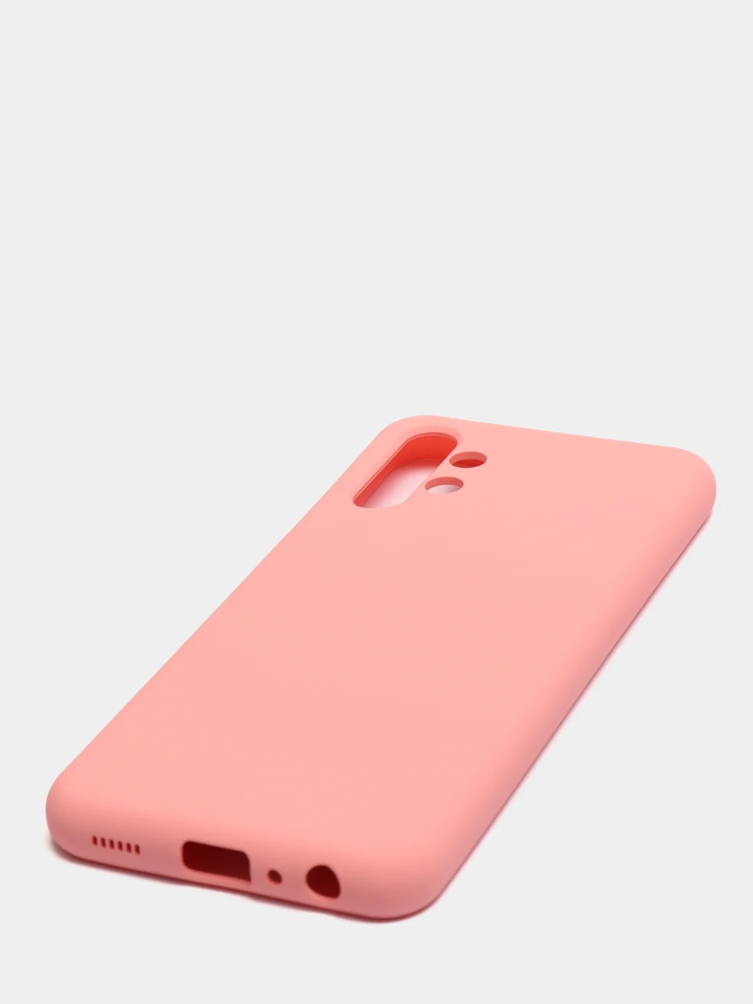 Розовый чехол Silicone Cover для Samsung Galaxy A13, Самсунг Галакси А13 4G, силиконовый