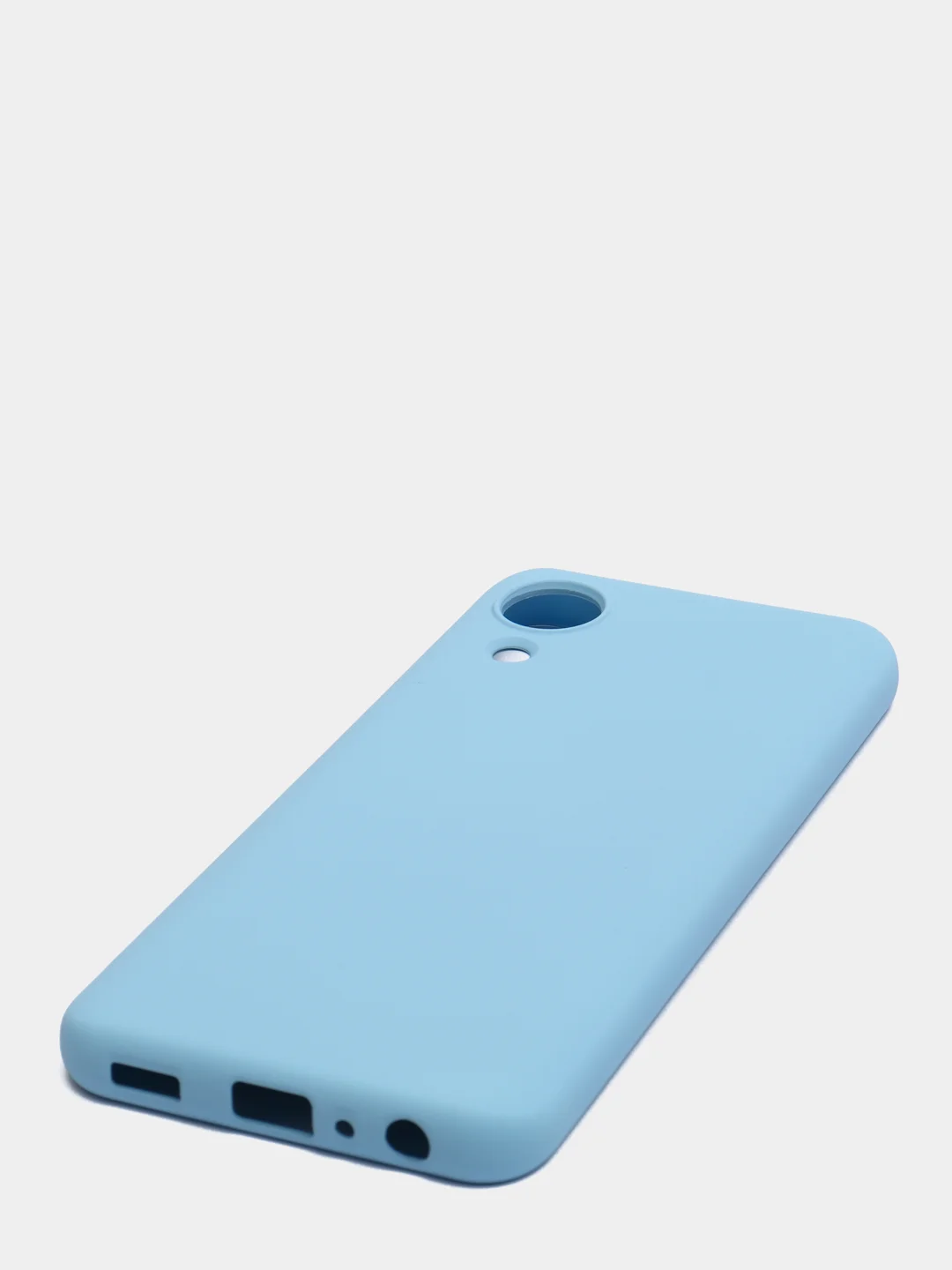 Небесно-голубой чехол Samsung Galaxy A03 Core, Самсунг Галакси А03 Кор силиконовый Silicone Cover