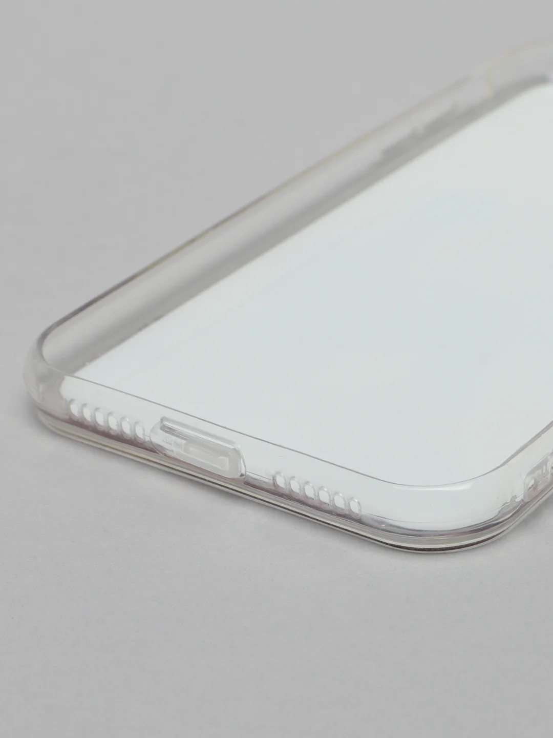 Бежевый меланж чехол iPhone XR силиконовый, с рисунком и блестками