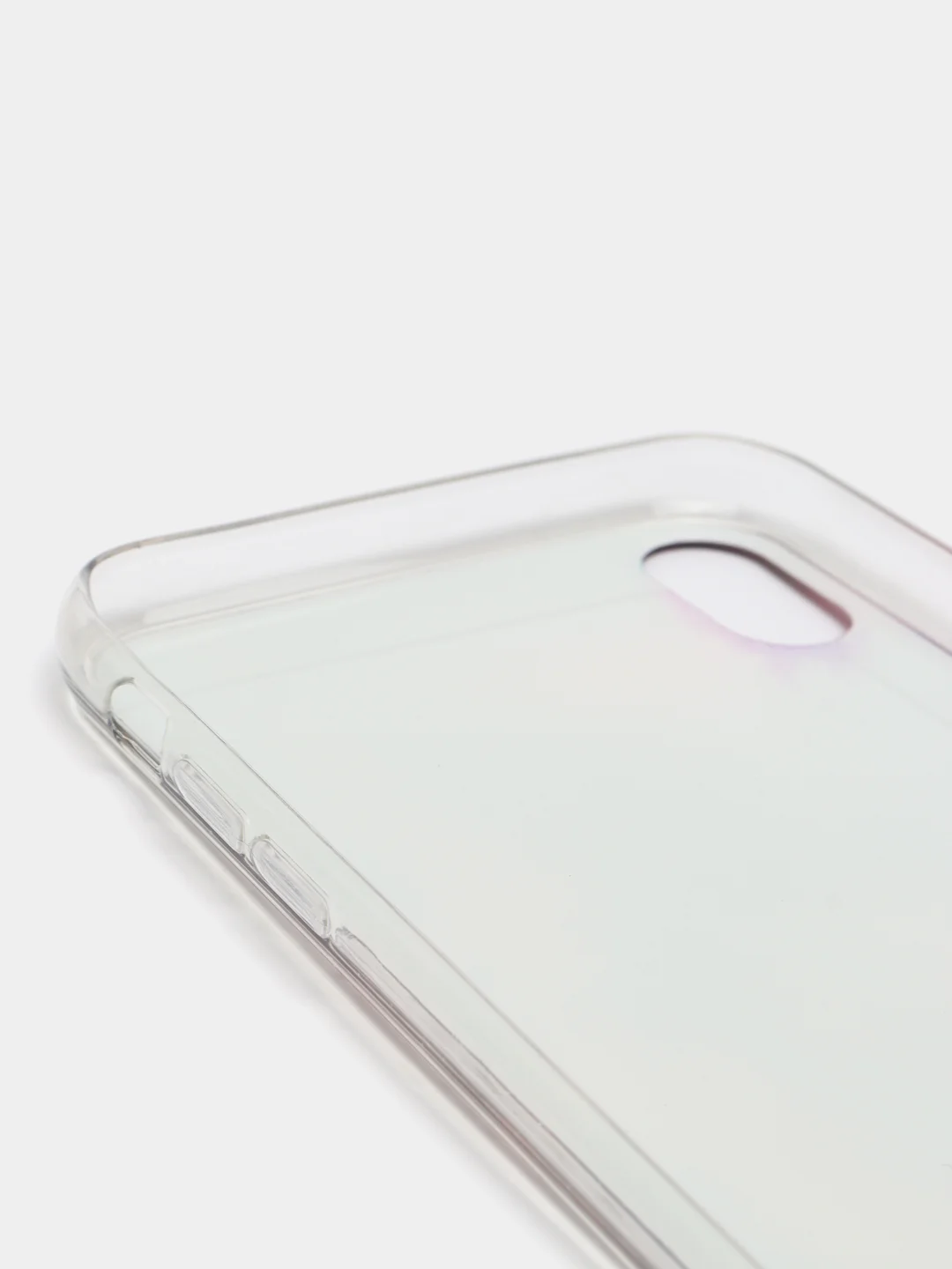 Индиго чехол iPhone XR силиконовый, с рисунком и блестками