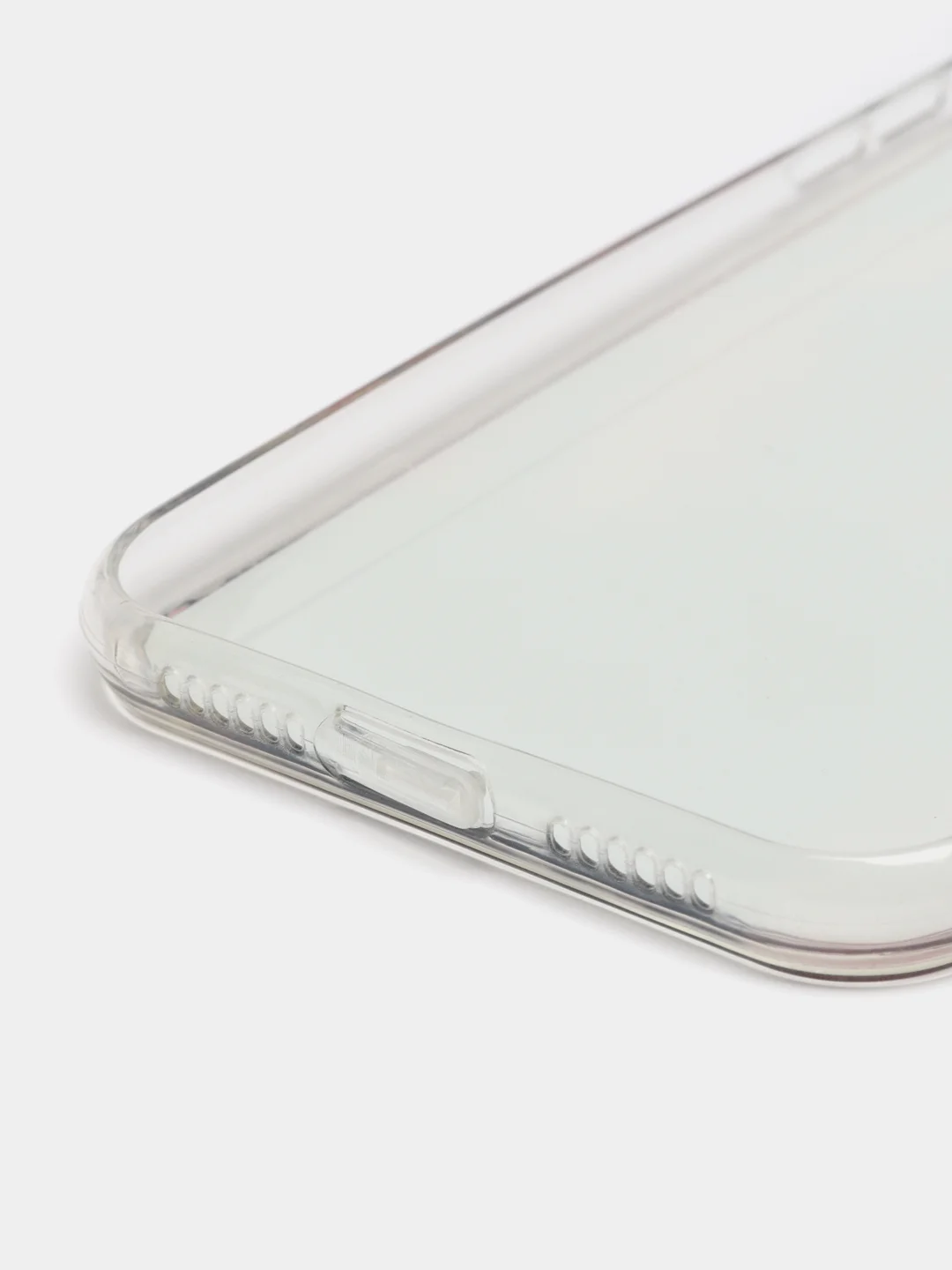 Индиго чехол iPhone XR силиконовый, с рисунком и блестками