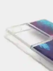 Индиго чехол Samsung Galaxy S21 Ultra, Галакси С21 силиконовый переливающийся, жидкий с блестками