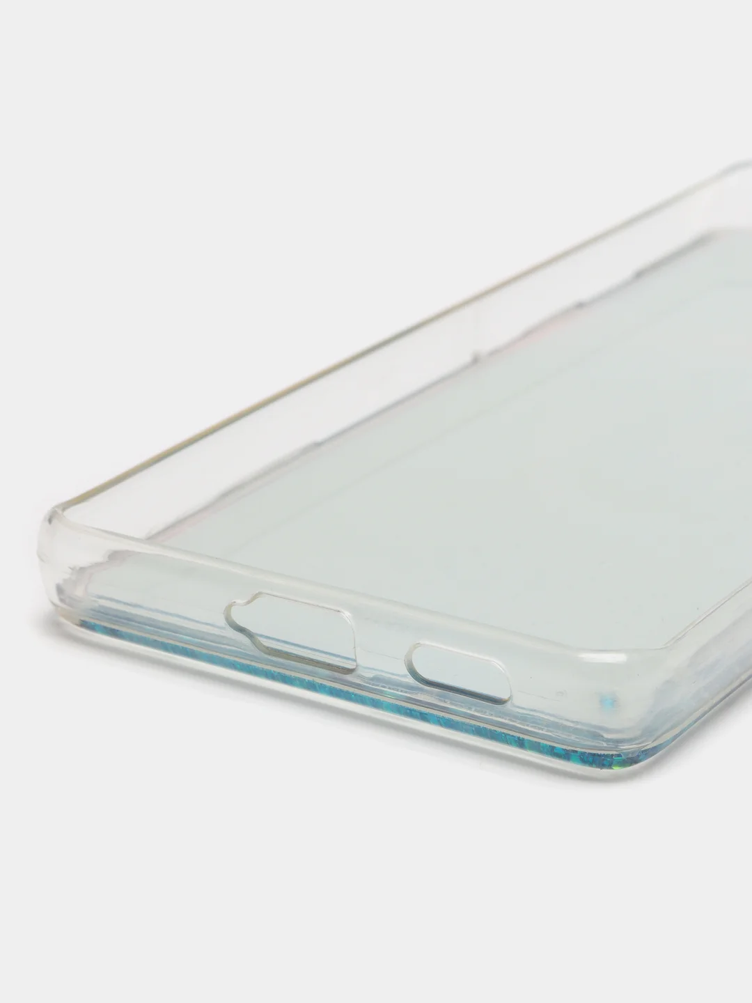 Индиго чехол Samsung Galaxy S21 Ultra, Галакси С21 силиконовый переливающийся, жидкий с блестками