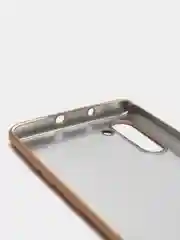 Золотой чехол Samsung Galaxy Note 10, Галакси Нот 10 силиконовый матовый с эффектом металлик