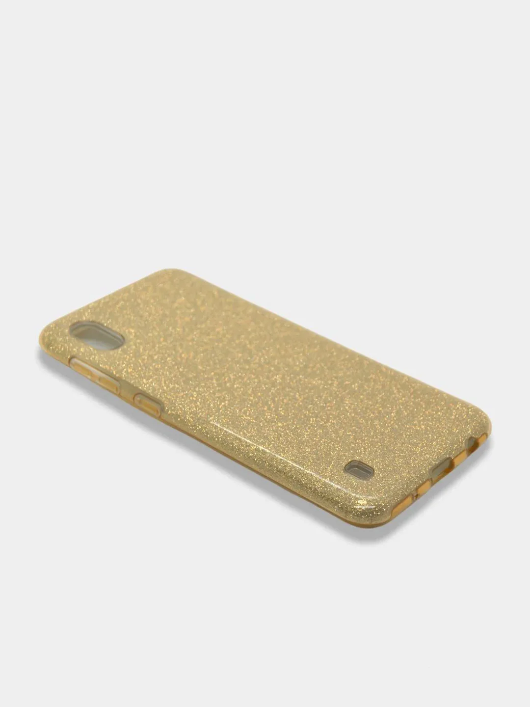 Золотой чехол блестящий Samsung Galaxy A01, A10, M10, A10S, A11, M11 накладка c блёстками