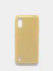 Золотой чехол блестящий Samsung Galaxy A01, A10, M10, A10S, A11, M11 накладка c блёстками