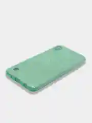 Бирюзовый чехол блестящий Samsung Galaxy A01, A10, M10, A10S, A11, M11 накладка c блёстками