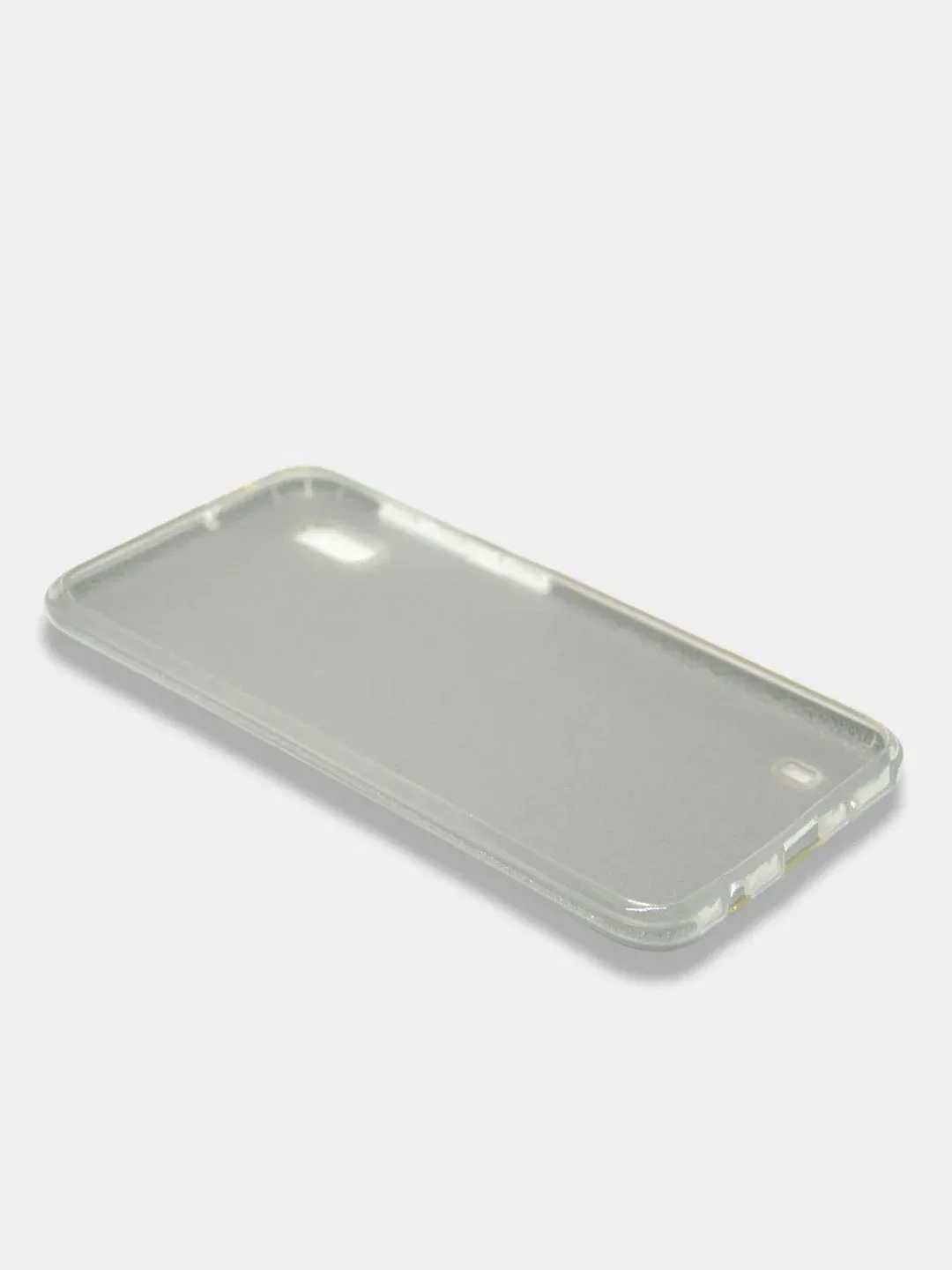 Серебряный чехол блестящий Samsung Galaxy A01, A10, M10, A10S, A11, M11 накладка c блёстками