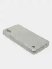Серебряный чехол блестящий Samsung Galaxy A01, A10, M10, A10S, A11, M11 накладка c блёстками