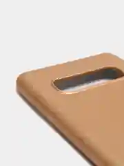 Золотой чехол Samsung Galaxy S10 Plus, Галакси С10 Плюс силиконовый матовый, с эффектом "металлик"