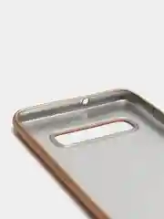 Золотой чехол Samsung Galaxy S10 Plus, Галакси С10 Плюс силиконовый матовый, с эффектом "металлик"