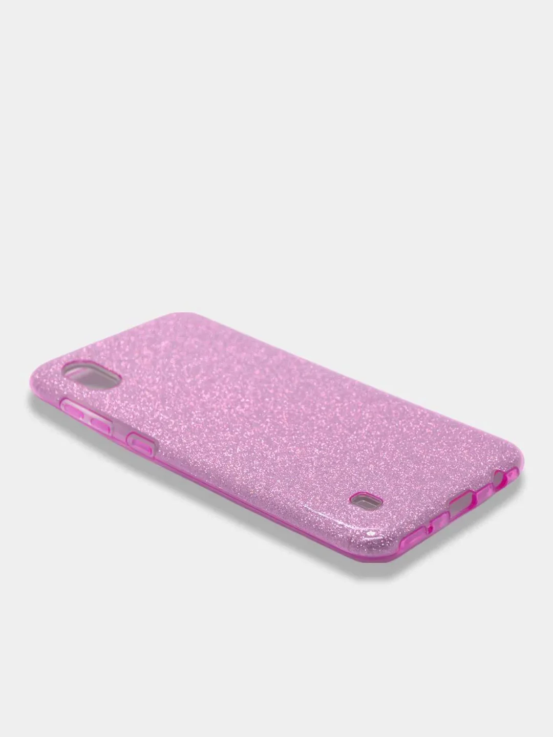 Лавандовый чехол блестящий Samsung Galaxy A01, A10, M10, A10S, A11, M11 накладка c блёстками