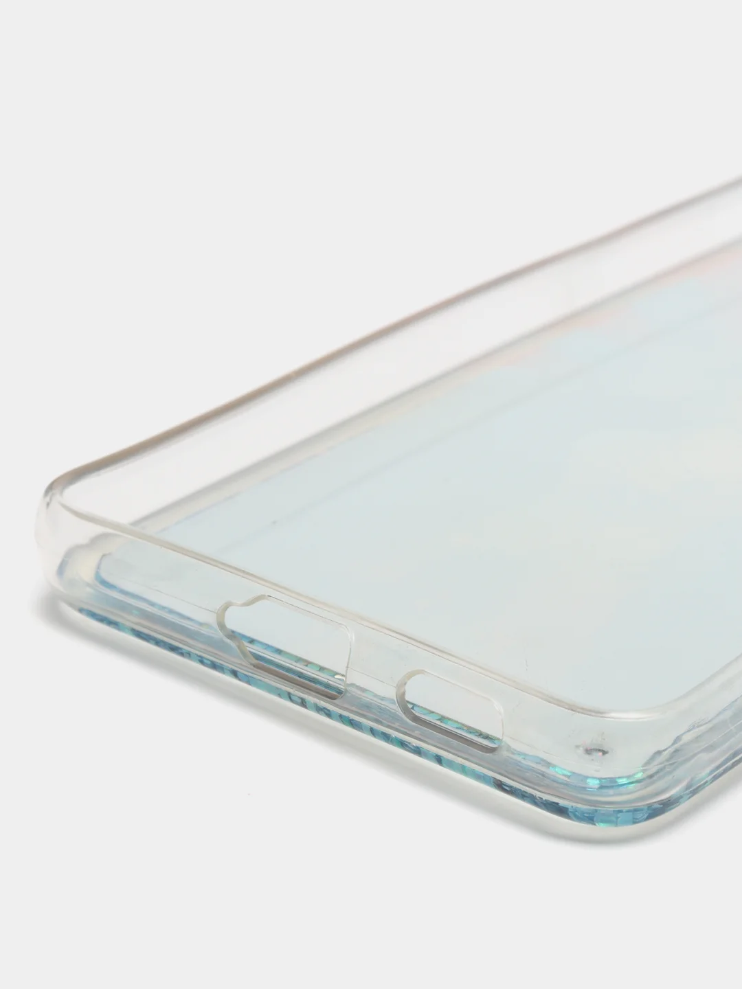 Морской чехол Samsung Galaxy S21, S21+ / S21 Plus силиконовый, переливающийся, жидкий, с блестками