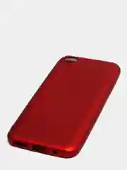 Красный чехол силиконовый для Xiaomi Redmi Go, Сяоми Редми Гоу, матовый, с эффектом "металлик"