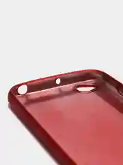 Красный чехол силиконовый для Xiaomi Redmi Go, Сяоми Редми Гоу, матовый, с эффектом "металлик"