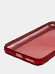 Красный чехол силиконовый для Xiaomi Redmi Go, Сяоми Редми Гоу, матовый, с эффектом "металлик"