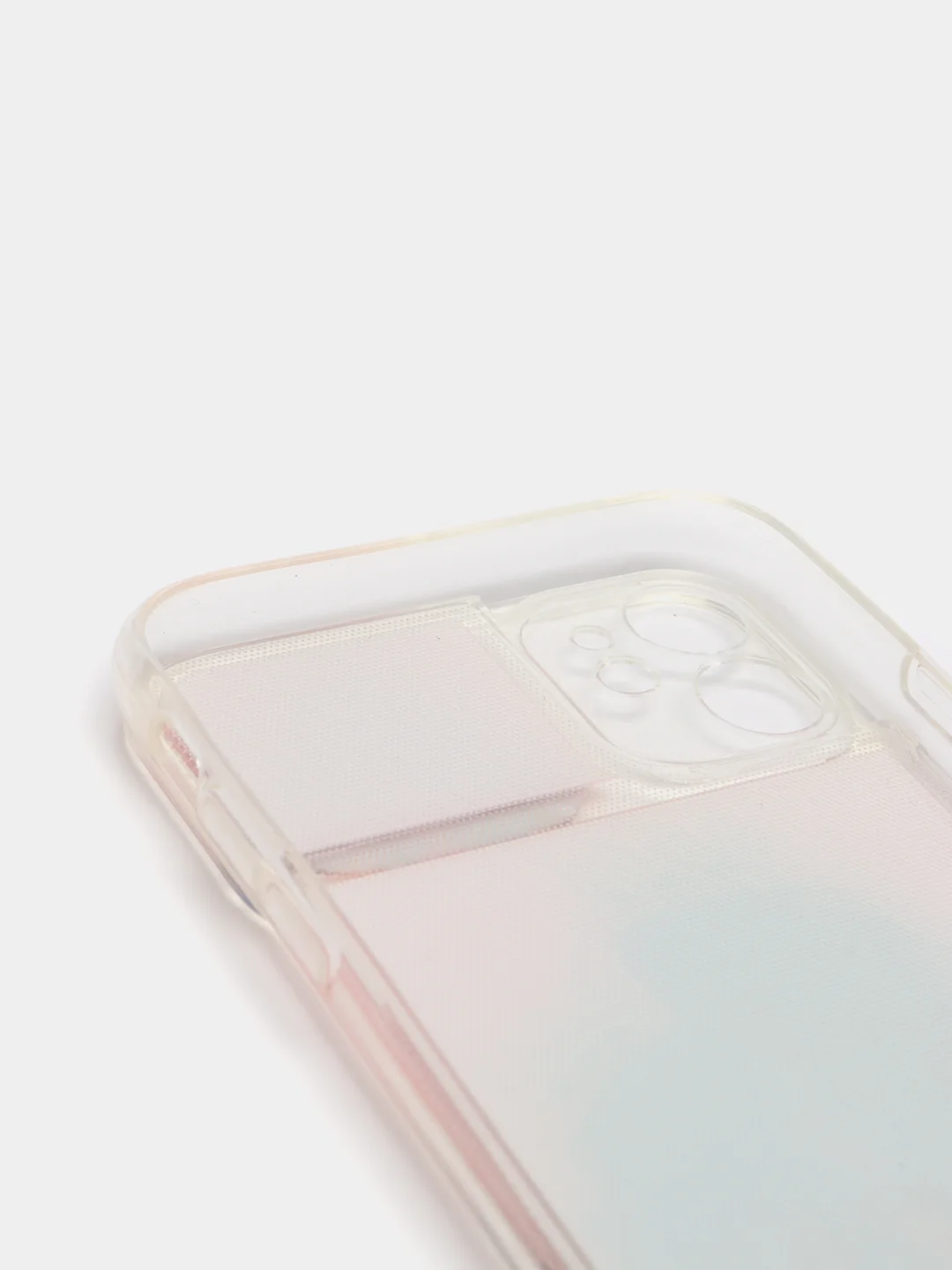 Тёмно-розовый чехол iPhone 11 силиконовый переливающийся жидкий с блестками и защитой камеры