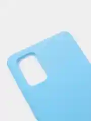 Голубой чехол Samsung Galaxy A71, Самсунг Галакси А71 силиконовый, цветной, матовый