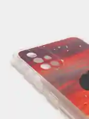 Алый чехол Samsung Galaxy A71, Самсунг Галакси А71 силиконовый с рисунком и усиленными углами