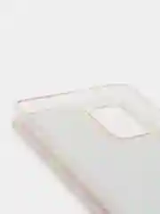 Кораллово-розовый чехол Samsung Galaxy A72 (Самсунг Галакси А72) переливающийся жидкий с блестками