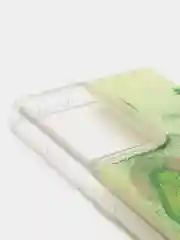 Лесной зеленый чехол Samsung Galaxy S21 Ultra, Галакси С21 силиконовый переливающийся, жидкий с блестками
