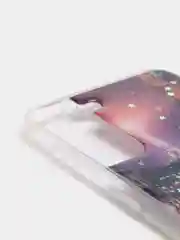 Индиго чехол Samsung Galaxy S21, S21+, Галакси С21, С21+ силиконовый с рисунком и блестками