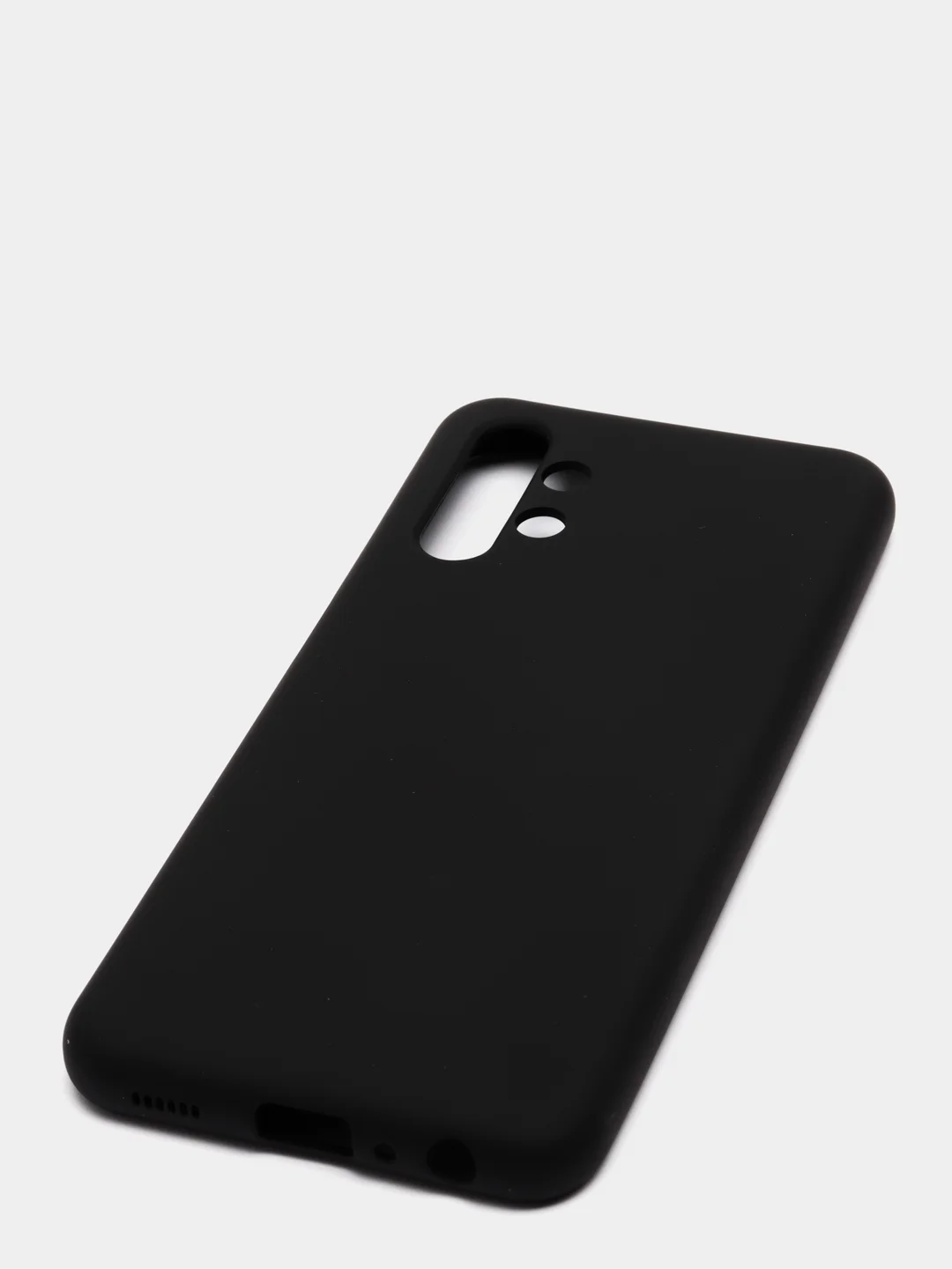 Черный чехол Silicone Cover для Samsung Galaxy A13, Самсунг Галакси А13 4G, силиконовый