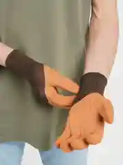 Перчатки садовые / рабочие нейлоновые с вспененным латексным покрытием