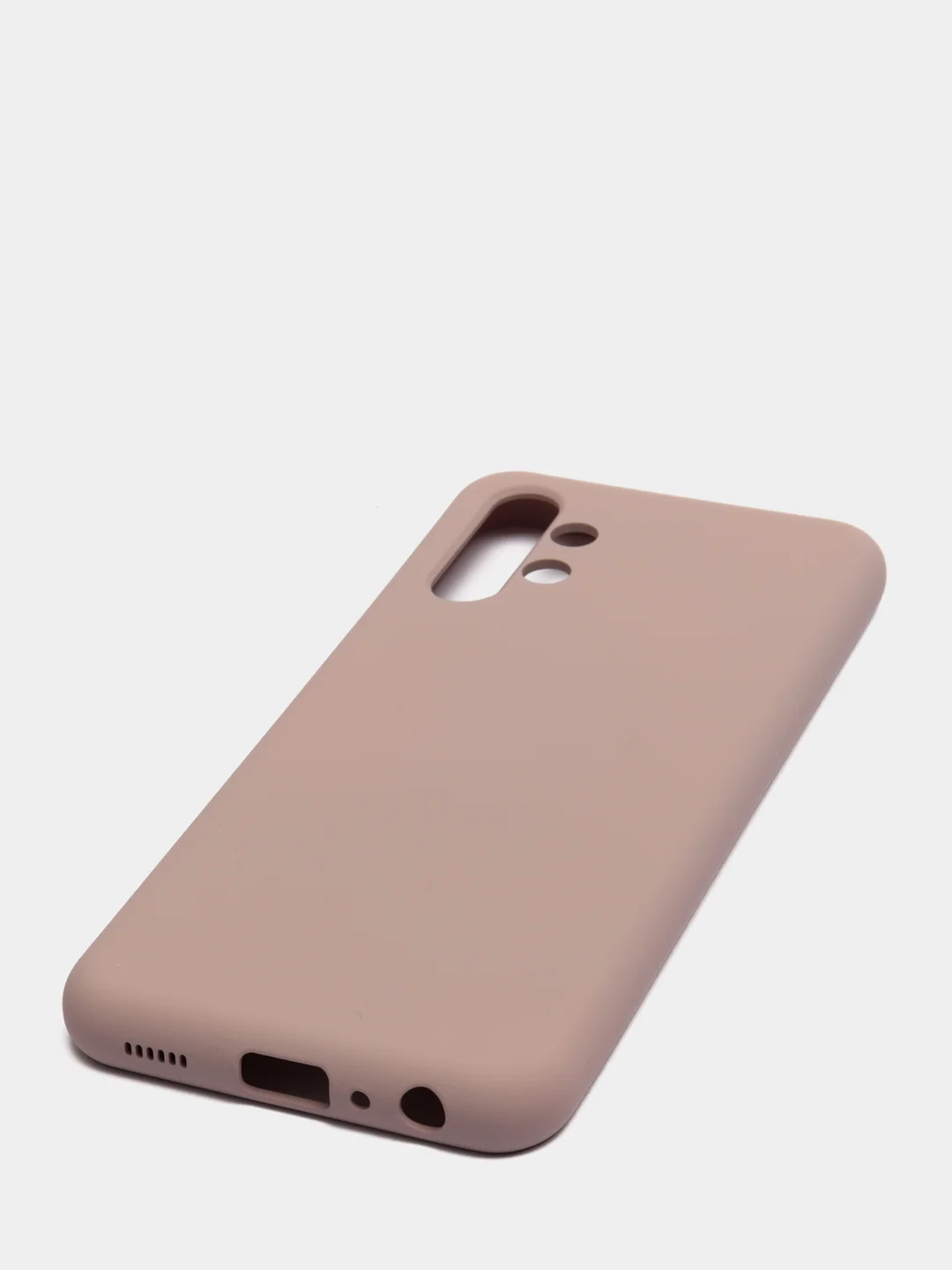 Бежевый меланж чехол Silicone Cover для Samsung Galaxy A13, Самсунг Галакси А13 4G, силиконовый