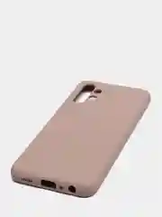 Бежевый меланж чехол Silicone Cover для Samsung Galaxy A13, Самсунг Галакси А13 4G, силиконовый