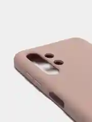 Бежевый меланж чехол Silicone Cover для Samsung Galaxy A13, Самсунг Галакси А13 4G, силиконовый