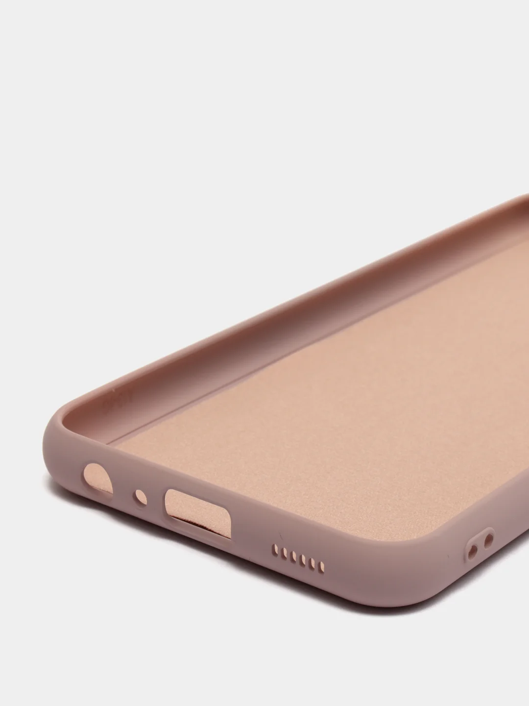 Бежевый меланж чехол Silicone Cover для Samsung Galaxy A13, Самсунг Галакси А13 4G, силиконовый