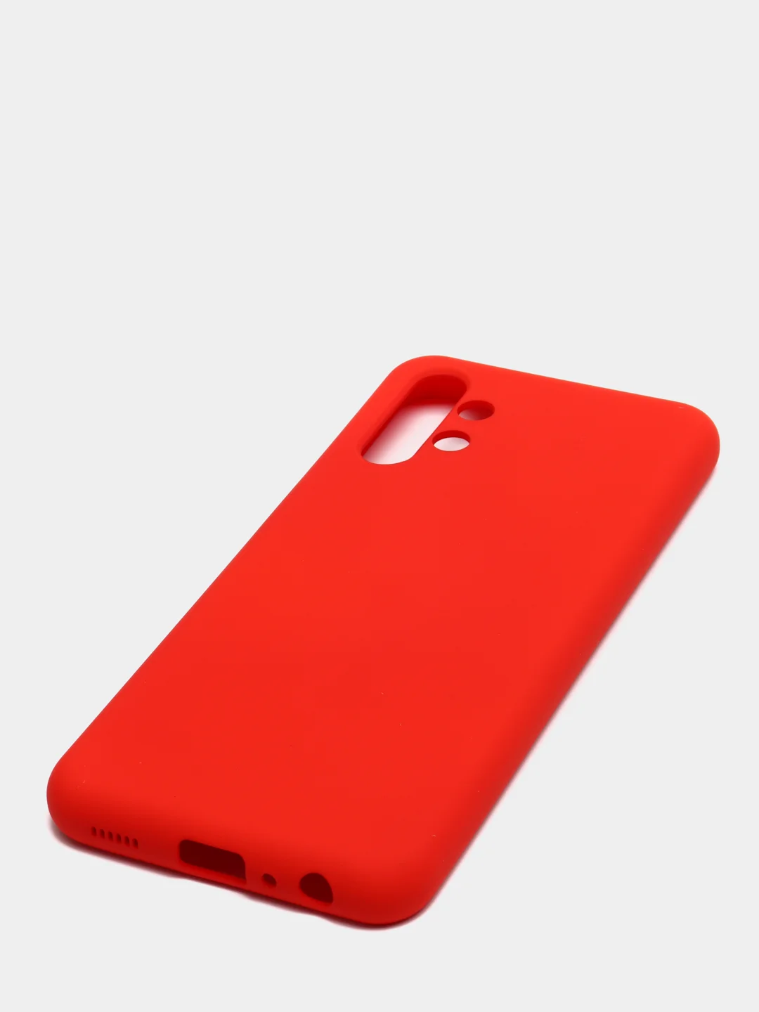 Красный чехол Silicone Cover для Samsung Galaxy A13, Самсунг Галакси А13 4G, силиконовый