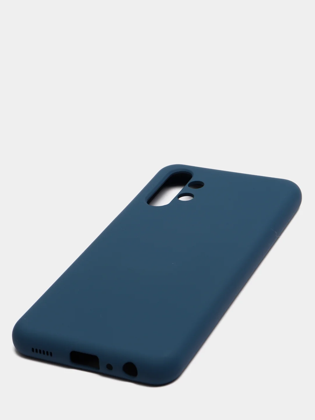 Темно-синий чехол Silicone Cover для Samsung Galaxy A13, Самсунг Галакси А13 4G, силиконовый