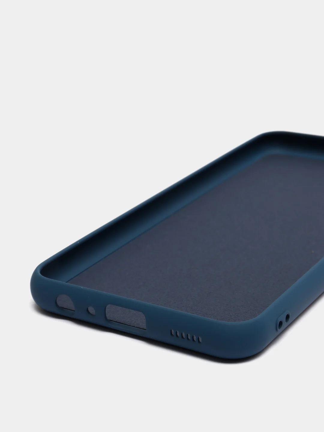 Темно-синий чехол Silicone Cover для Samsung Galaxy A13, Самсунг Галакси А13 4G, силиконовый