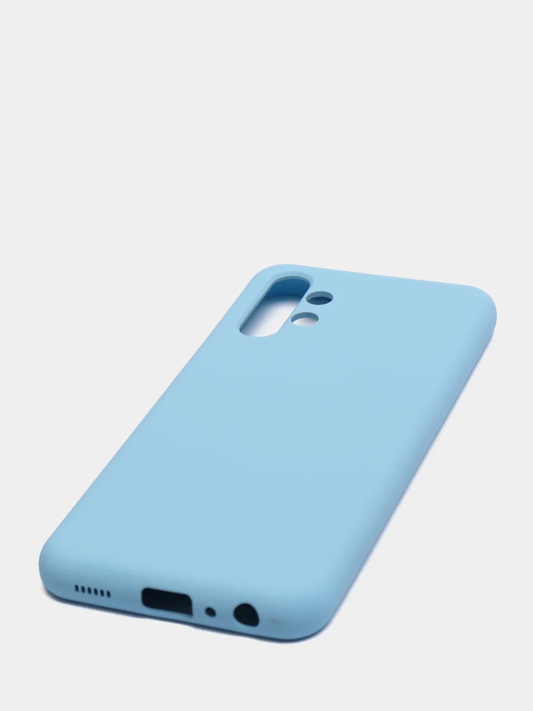 Небесно-голубой чехол Silicone Cover для Samsung Galaxy A13, Самсунг Галакси А13 4G, силиконовый