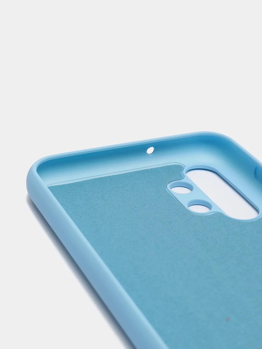 Небесно-голубой чехол Silicone Cover для Samsung Galaxy A13, Самсунг Галакси А13 4G, силиконовый