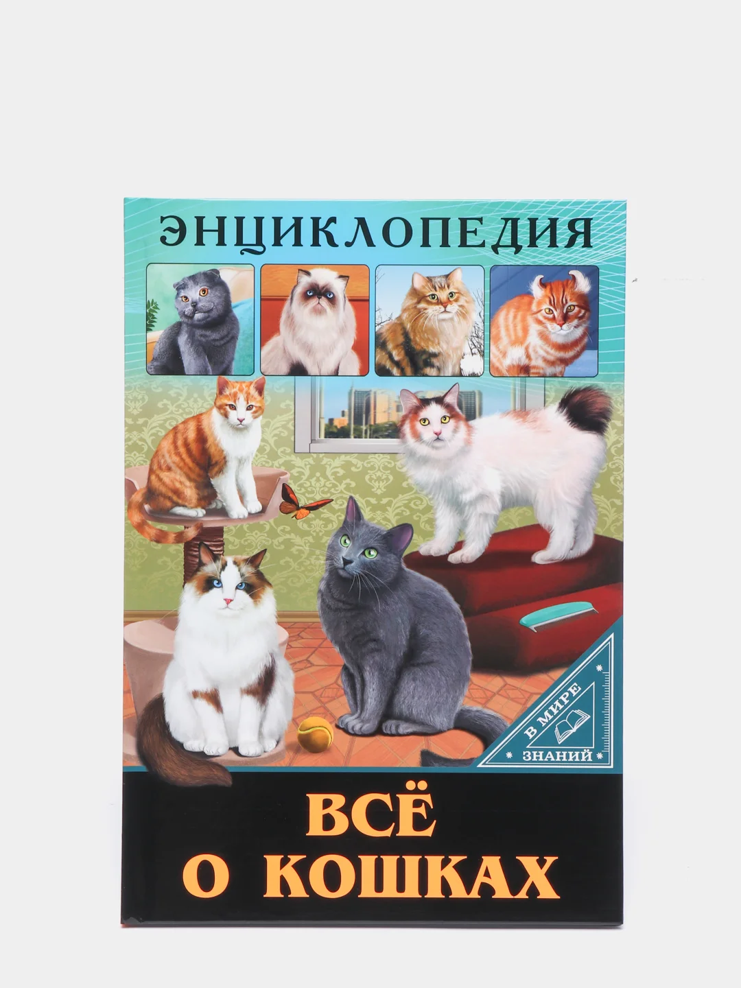 Багровый энциклопедия для детей "В мире знаний", серия книг, твёрдый переплёт, яркие иллюстрации
