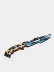 Синий нож "Охотник" cs go деревянный