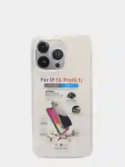 Силиконовый чехол iPhone 13 PRO усиленные углы, защита вокруг камер, прозрачный