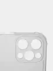 Силиконовый чехол iPhone 13 PRO усиленные углы, защита вокруг камер, прозрачный