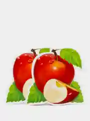 Красный декоративные украшения на скотче, 2 штуки