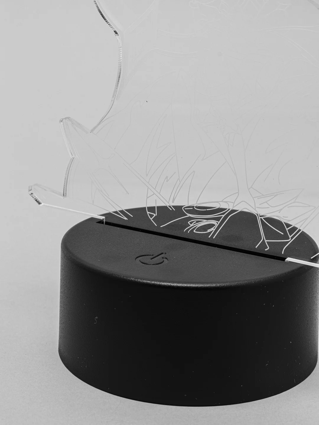 Оранжевый светильник ночник 3D "Genshin Impact", светодиодная настольная лампа с USB
