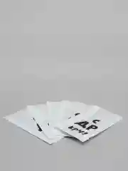 Черный пакет бумажный, крафт, V-образное дно, 5 штук