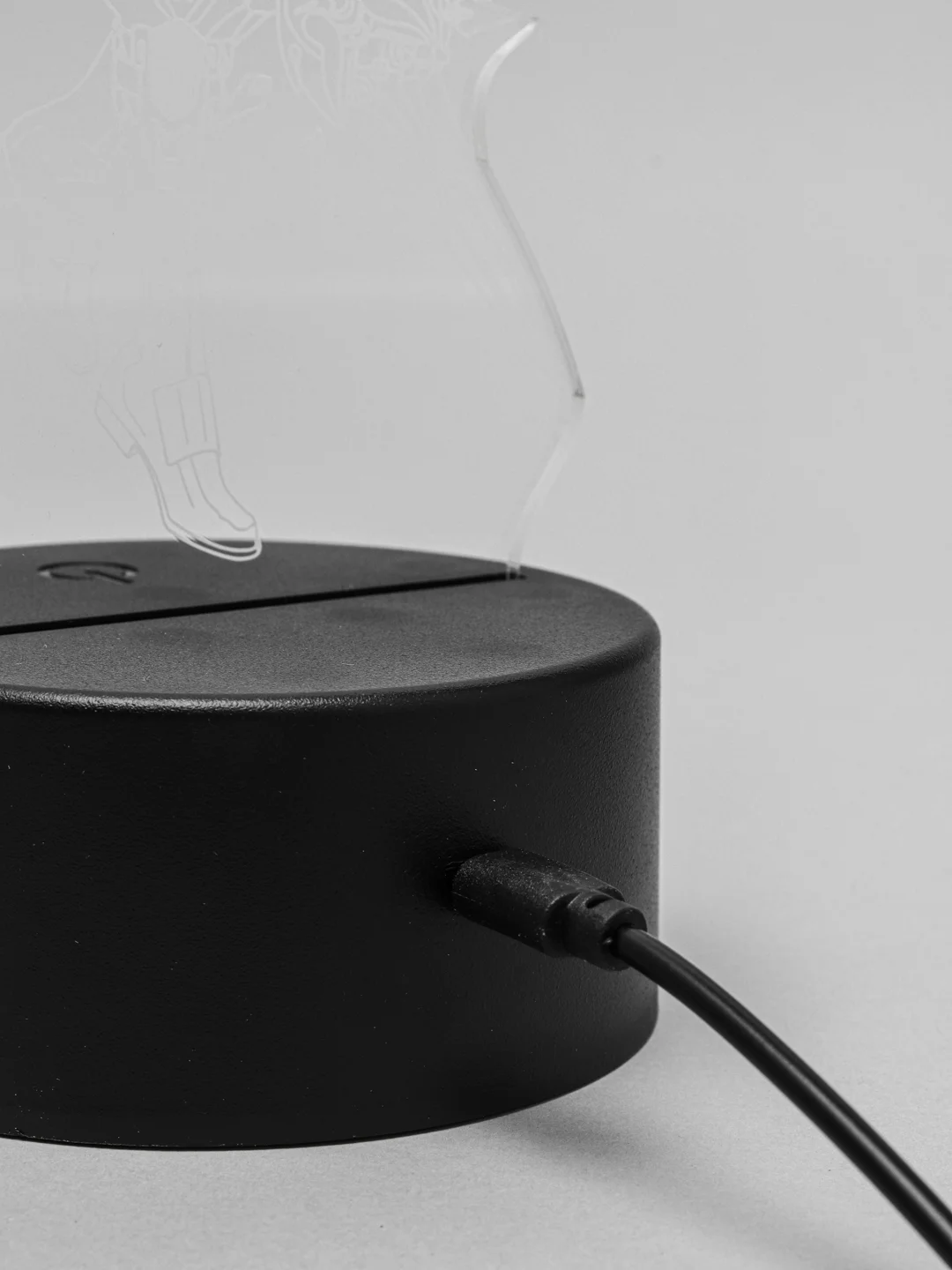 Пурпурный светильник ночник 3D "Genshin Impact", светодиодная настольная лампа с USB